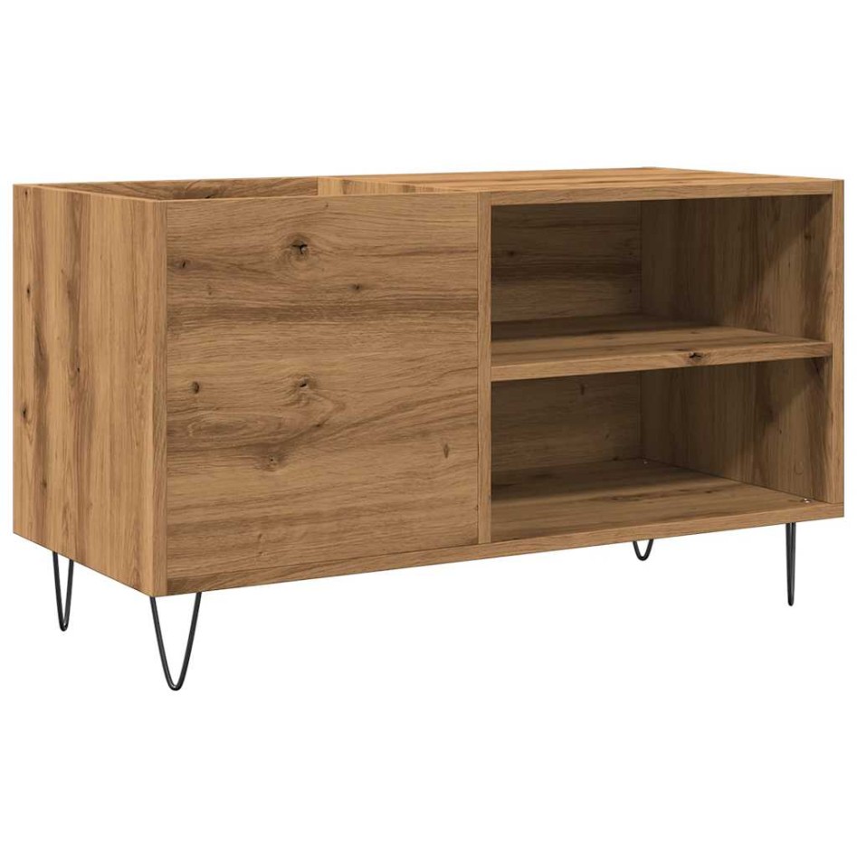 Mueble discos madera de ingeniería roble artisan 84,5x38x48