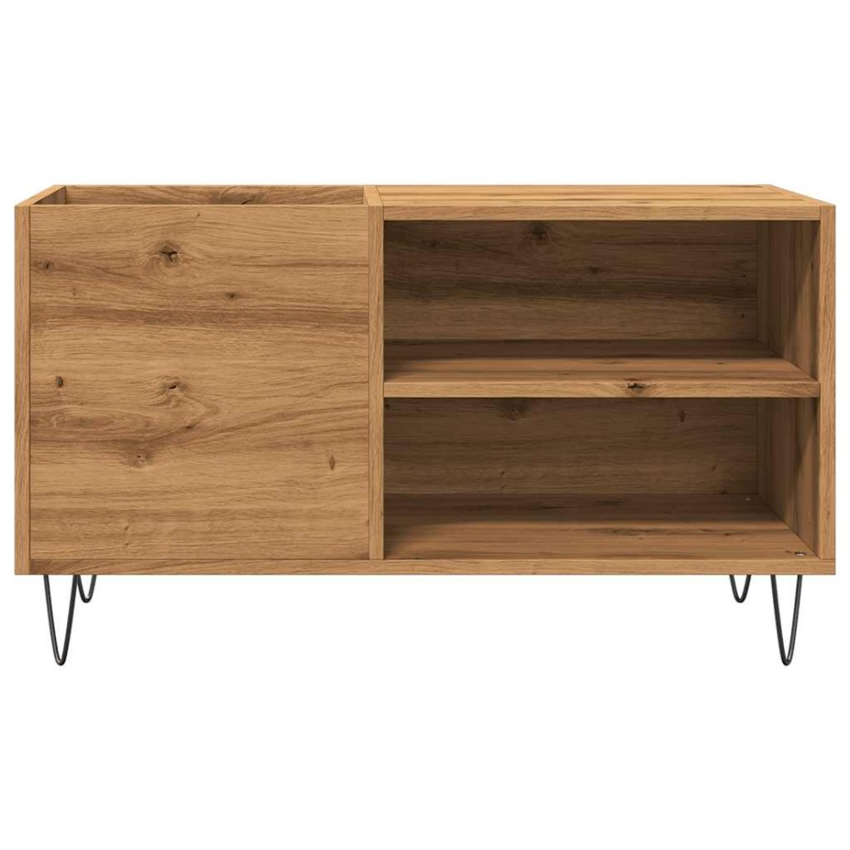 Mueble discos madera de ingeniería roble artisan 84,5x38x48
