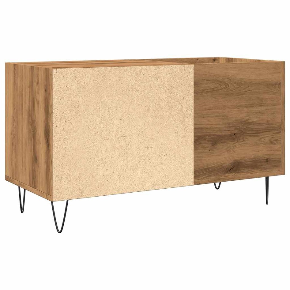 Mueble discos madera de ingeniería roble artisan 84,5x38x48