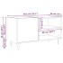 Mueble discos madera de ingeniería roble artisan 84,5x38x48