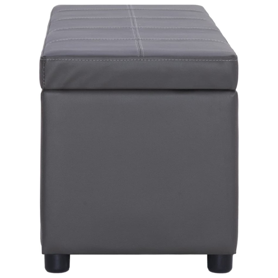 Banco con espacio de almacenaje 116 cm cuero sintético