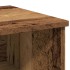 Mesita de noche madera de ingeniería envejecida 40x36x65
