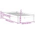 Estructura de cama sin colchón madera maciza de pino 100x190