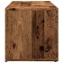 Banco zapatero de madera de ingeniería envejecida 105x35x35
