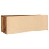 Banco zapatero de madera de ingeniería envejecida 105x35x35