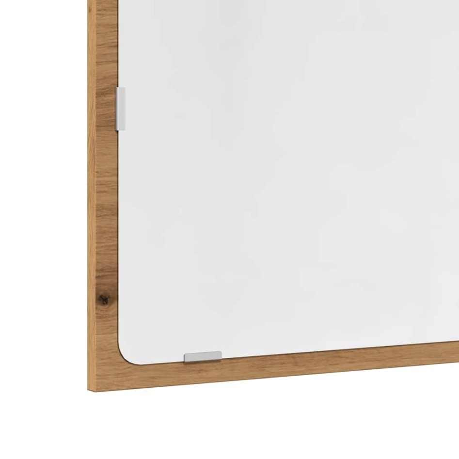 Juego de muebles baño 2 piezas madera ingeniería roble