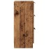 Aparador madera de ingeniería madera envejecida 30x30x70