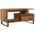 Mesa de centro madera ingeniería madera envejecida 90x49x45