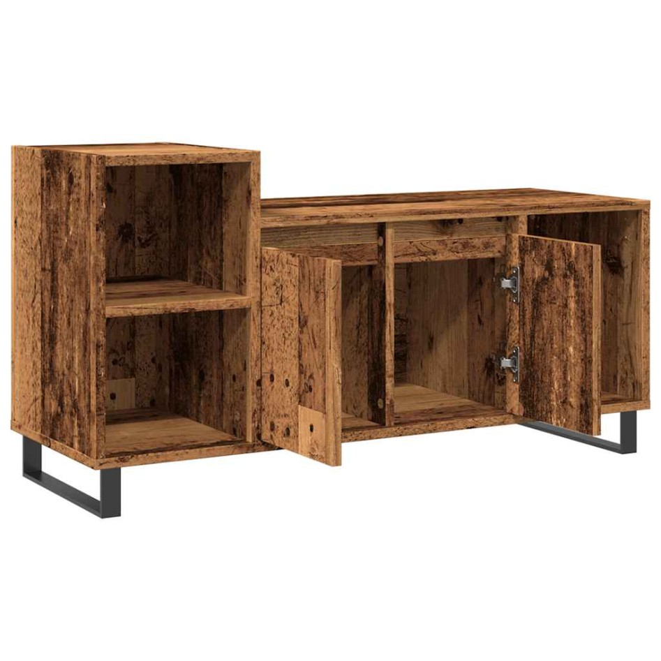 Mueble para TV madera ingeniería madera envejecida 100x35x55