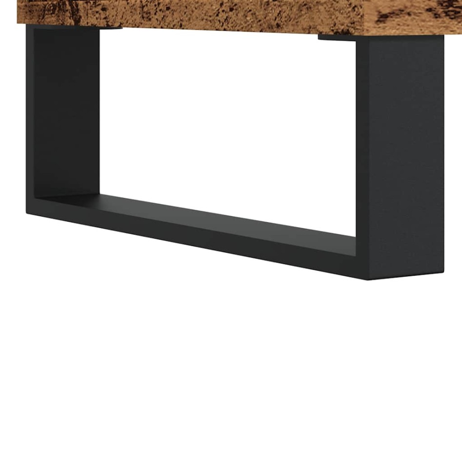 Mueble para TV madera ingeniería madera envejecida 100x35x55