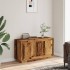 Aparador de madera de ingeniería envejecida 102x35x55