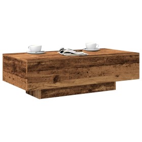Mesa de centro madera de ingeniería envejecida 100x49,5x31