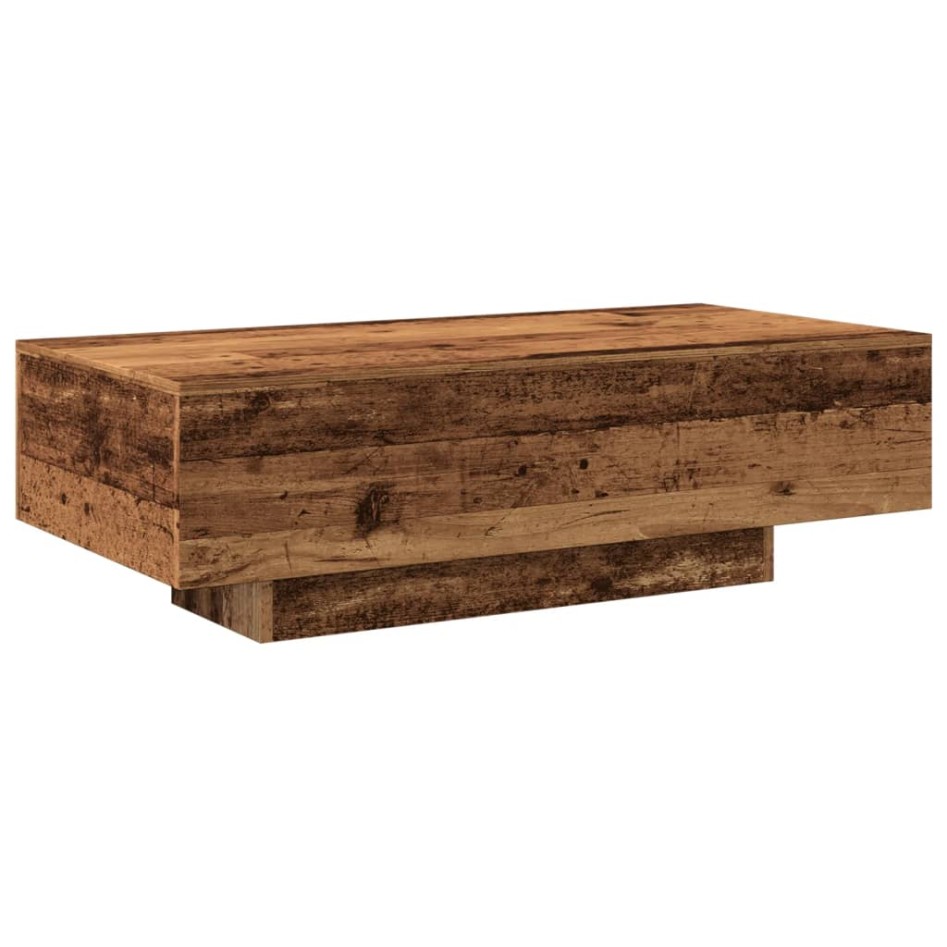 Mesa de centro madera de ingeniería envejecida 100x49,5x31