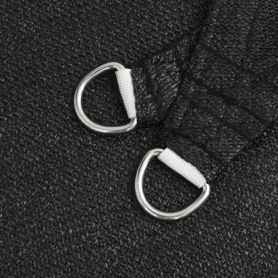 Toldo de vela HDPE negro 160 g/m² 4,5x4,5