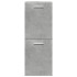 Set muebles de baño 2 piezas madera contrachapada gris