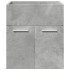 Set muebles de baño 2 piezas madera contrachapada gris