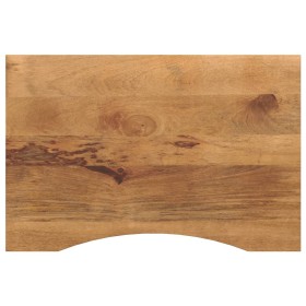 Tablero escritorio con curva madera mango rugosa 100x50x2,5