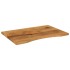 Tablero escritorio con curva madera mango rugosa 100x50x2,5