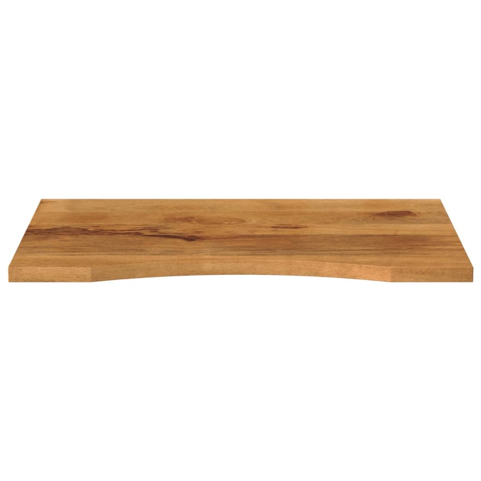 Tablero de escritorio con curva madera mango rugosa