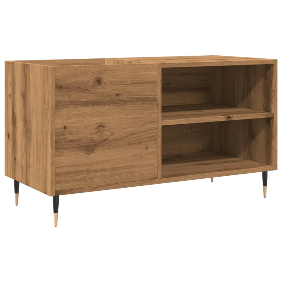 Mueble discos madera de ingeniería roble artisan 84,5x38x48