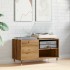 Mueble discos madera de ingeniería roble artisan 84,5x38x48