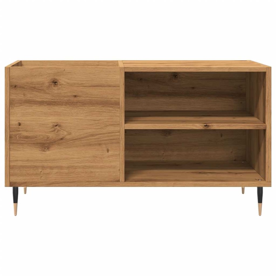 Mueble discos madera de ingeniería roble artisan 84,5x38x48