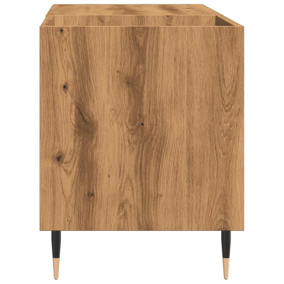 Mueble discos madera de ingeniería roble artisan 84,5x38x48