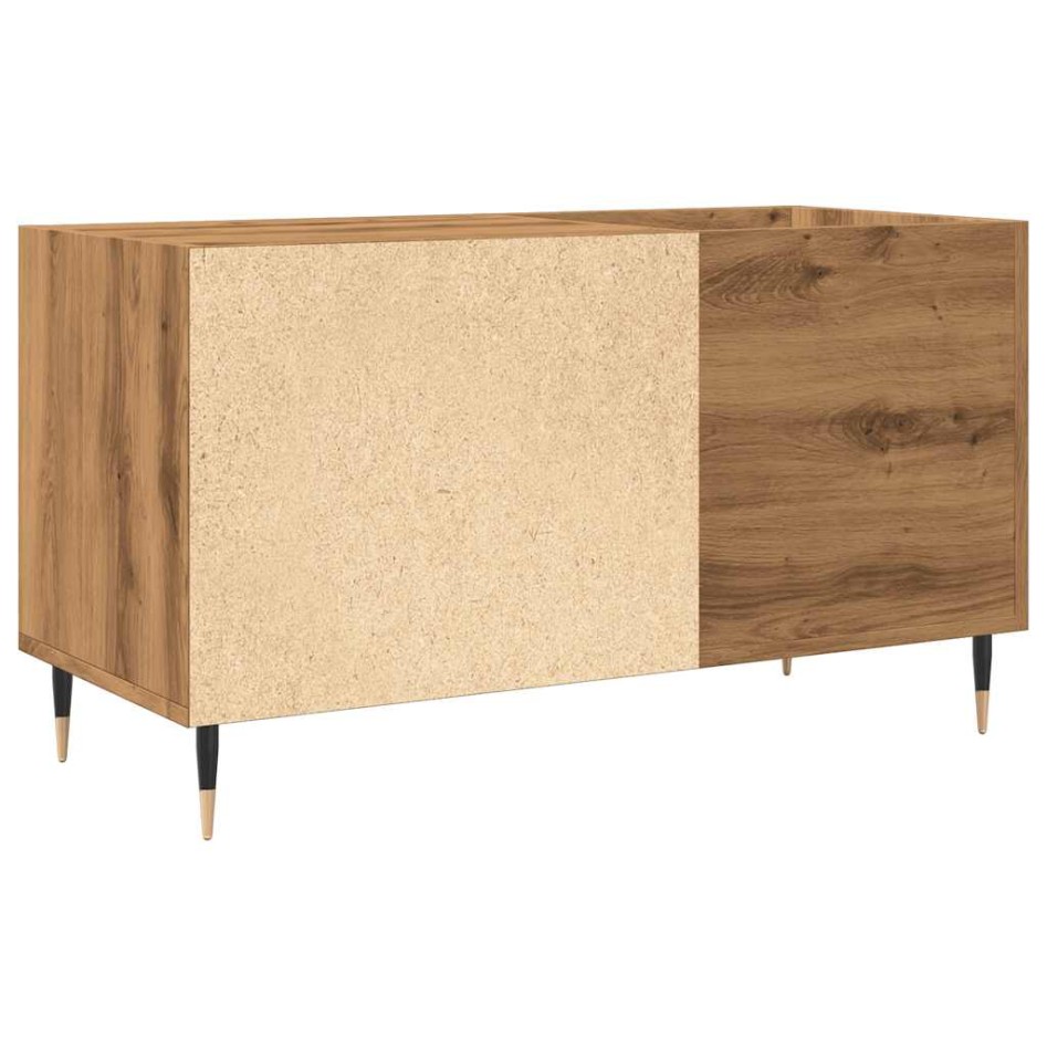 Mueble discos madera de ingeniería roble artisan 84,5x38x48