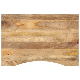 Tablero de escritorio con curva madera mango rugosa