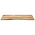 Tablero de escritorio con curva madera mango rugosa