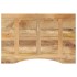 Tablero de escritorio con curva madera mango rugosa