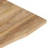 Tablero de escritorio con curva madera mango rugosa