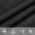 Toldo de vela HDPE negro 160 g/m² 5x6