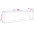 Estantes cubo de pared 4 uds madera envejecida 100x15x30