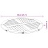 Tablero de mesa redondo madera maciza de acacia Ø80x2,2