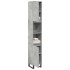 Armario de baño madera contrachapada gris hormigón 30x30x190