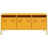 Mueble para TV acero laminado en frío amarillo 101,5x39x43,5