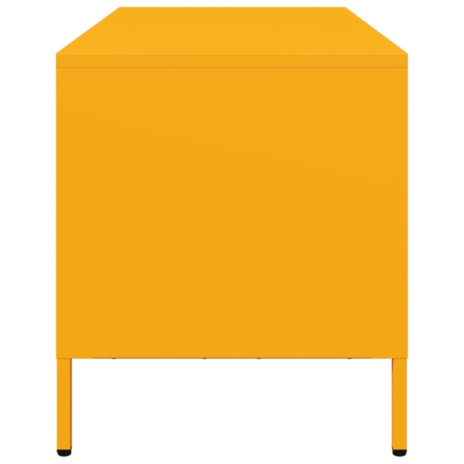 Mueble para TV acero laminado en frío amarillo 101,5x39x43,5