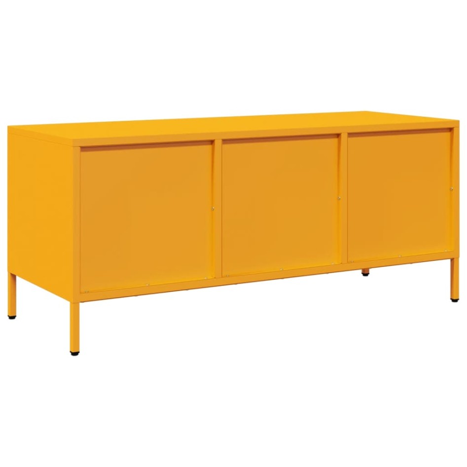 Mueble para TV acero laminado en frío amarillo 101,5x39x43,5