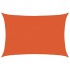 Toldo de vela rectangular HDPE naranja 160 g/m² 5x6