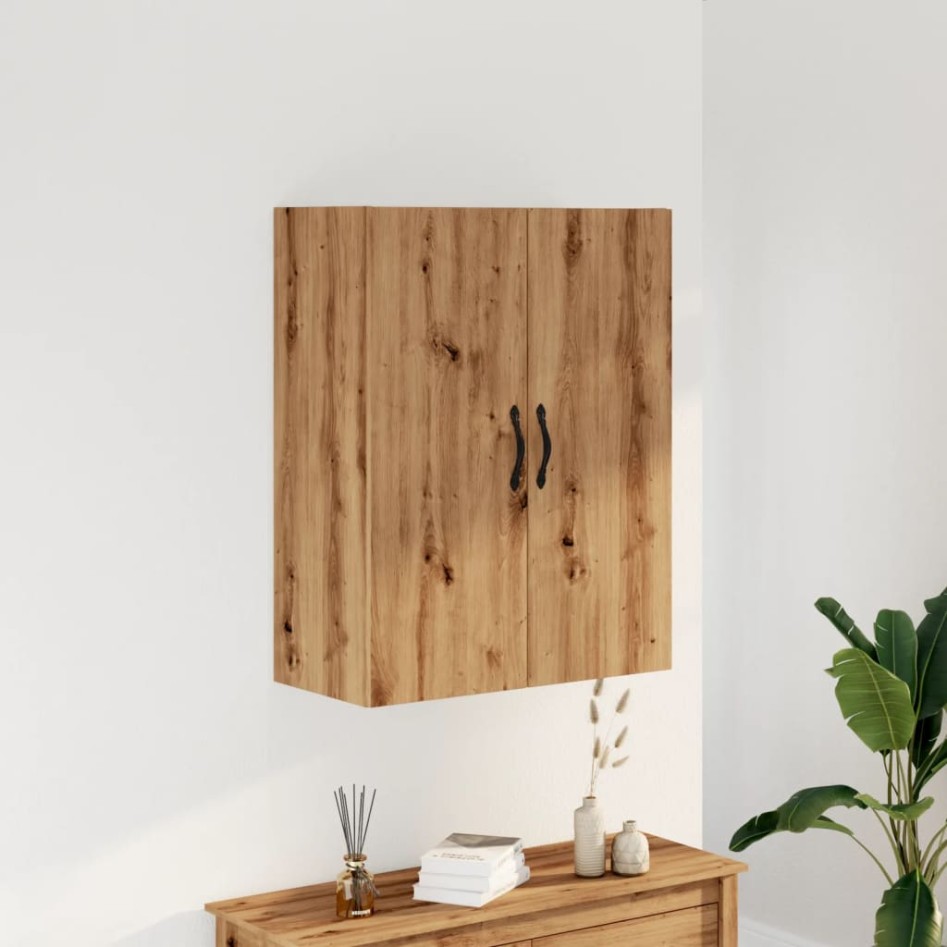 Armario de pared madera ingeniería roble artisan 69,5x34x90