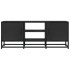 Mueble de TV madera de ingeniería y metal negro 100x35x41
