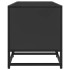 Mueble de TV madera de ingeniería y metal negro 100x35x41
