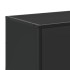 Mueble de TV madera de ingeniería y metal negro 100x35x41