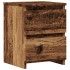 Mesitas de noche 2 uds madera ingeniería envejecida 30x30x40