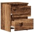 Mesitas de noche 2 uds madera ingeniería envejecida 30x30x40
