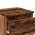 Mesitas de noche 2 uds madera ingeniería envejecida 30x30x40