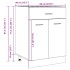 Armario inferior madera ingeniería roble artisan 60x46x81,5