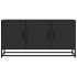 Mueble de TV madera de ingeniería y metal negro 100x35x50