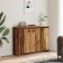 Aparador de madera de ingeniería envejecida 102x33x75
